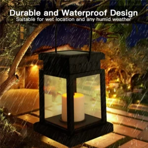 Outdoor Solar Palace Lantern LED Candle Light