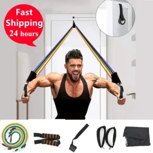 11pcs Fitness Resistance Bands Set