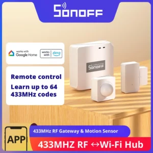 RF Bridge R2 433MHz Gateway DW2 PIR3 Door Window Motion Sensor