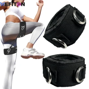 1Pair Heavy-Duty Ankle Straps, Adjustable Cable Cuffs